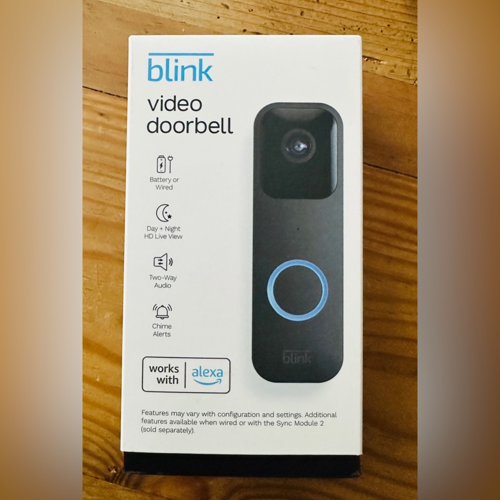 Blink Black Video Doorbell Preowned Great Condition